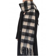 BLATIAL Womens Scarf Winter Big Colorful Checked Thick Warm Soft Scarves Casual Tassel Blanket Scarf,Chessboard Grid