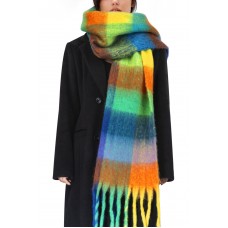 BLATIAL Womens Scarf Winter Big Colorful Checked Thick Warm Soft Scarves Casual Tassel Blanket Scarf,A-Colorful Design