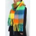 BLATIAL Womens Scarf Winter Big Colorful Checked Thick Warm Soft Scarves Casual Tassel Blanket Scarf,A-Colorful Design