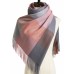 BLATIAL Womens Scarf Winter Blanket Cashmere Feel Large Scarves Thick Soft Warm Plaid Chunky Scarfs, A-Mix Pink Grey