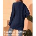 BLATIAL Womens Cardigan Sweaters Long Sleeve Knit Open Front Outwear Chunky Sweater with Pockets,M,E-Navy Blue